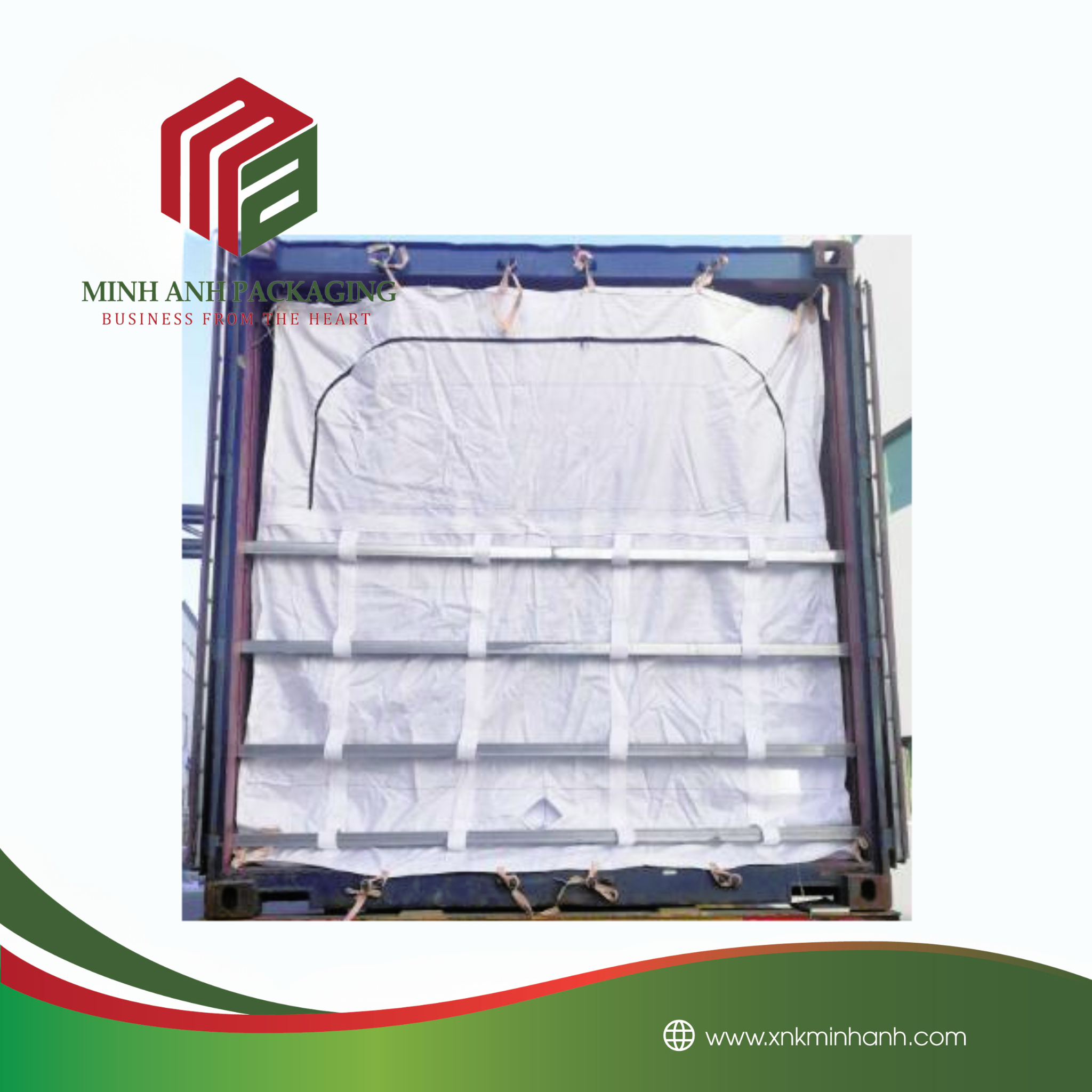 CPTC 40ft PP Sea Dry Bulk Container Liner For Coffee Beans Minerals